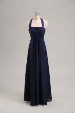 Noble Sleeveless Lace Up Floor Length Ruching 