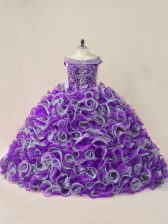  Ball Gowns Sleeveless Multi-color Quinceanera Gowns Lace Up