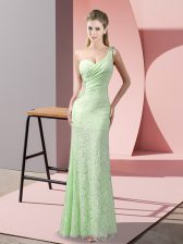  Floor Length Column/Sheath Sleeveless Prom Gown Criss Cross