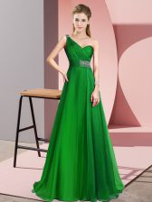 Fitting Sleeveless Brush Train Beading Criss Cross Homecoming Dress