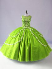  Floor Length Zipper Sweet 16 Dress for Sweet 16 and Quinceanera with Beading and Appliques