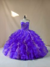  Multi-color 15th Birthday Dress Sweet 16 and Quinceanera with Beading and Ruffles Halter Top Sleeveless Lace Up