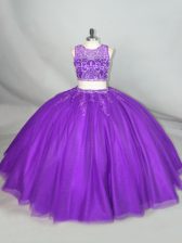 Classical Sleeveless Zipper Beading Sweet 16 Dresses