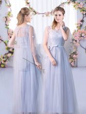 Cheap Sleeveless Lace Lace Up Dama Dress for Quinceanera