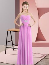  Sleeveless Zipper Floor Length Beading Prom Evening Gown