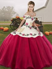 Hot Selling Sleeveless Embroidery Lace Up Sweet 16 Dresses