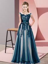  Navy Blue Court Dresses for Sweet 16 Wedding Party with Beading and Lace Scoop Sleeveless Zipper