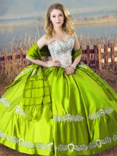 Custom Designed Sleeveless Lace Up Floor Length Beading and Embroidery Quinceanera Dresses