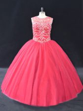 Unique Long Sleeves Beading Lace Up 15th Birthday Dress