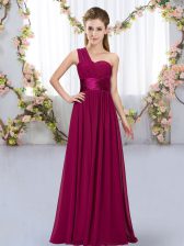 Captivating Sleeveless Belt Lace Up Quinceanera Dama Dress