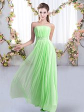 Latest Beading Damas Dress Lace Up Sleeveless Sweep Train
