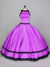  Floor Length Lilac Ball Gown Prom Dress Scoop Sleeveless Zipper