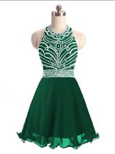  Sleeveless Beading Lace Up Prom Dresses