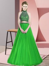  Sleeveless Beading Backless Homecoming Dress