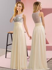  Sleeveless Beading Side Zipper Quinceanera Court of Honor Dress