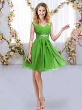 Customized Sleeveless Zipper Mini Length Belt Vestidos de Damas