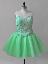  Lace Up Sweetheart Beading Evening Dress Sleeveless