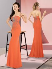 Popular Sleeveless Beading Zipper Homecoming Dress