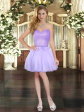  Lavender Sweetheart Neckline Beading Sleeveless Lace Up