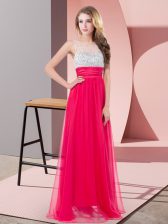 Luxury Sleeveless Side Zipper Floor Length Sequins Dress for Prom
