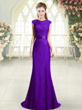  Sleeveless Sweep Train Beading Backless 