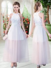 Glorious Sleeveless Appliques Zipper 