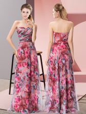  Sleeveless Pattern Zipper Homecoming Dress