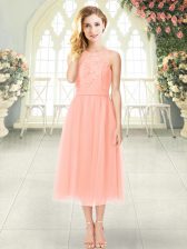  Sleeveless Lace Zipper Dress for Prom