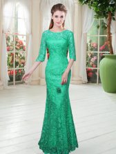 Half Sleeves Floor Length and Lace