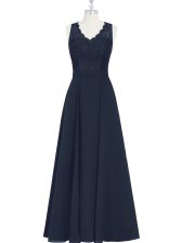 Extravagant Floor Length Zipper Evening Dress Black for Prom and Party with Ruching