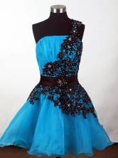 2012 Affordable A-line One Shoulder Neck Mini-Length Prom Dresses Style WlX426138 