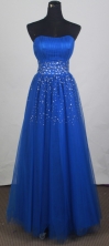 2012 Discount Empire Strapless Floor-Length Prom Dresses Style WlX426116