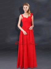 2015 Ruching Empire Prom Dresses with Asymmetrical BMT018DFOR