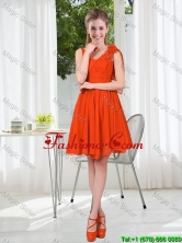 A Line Straps Hand Made Flowers Prom Dresses for 2016 Fall BMT001C-8FOR