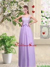 Beautiful Scoop Prom Dresses with Lace and Bowknot BMT046BFOR
