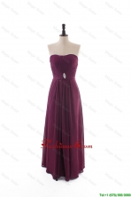 Custom Made Empire Strapless Ruching Prom Dresses with Beading DBEES194FOR