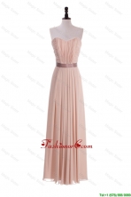 Custom Made Empire Sweetheart Ruching Prom Dresses with Belt DBEES315FOR
