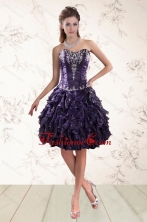 Discount Sweetheart Ruffles and Embroidery Prom Dresses  for 2015 XFNAO020TZCFOR