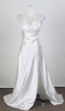 Elegant Empire Straps Brush White Prom Dress LHJ42881