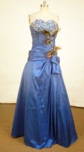 Fashionable A-line Sweetheart-neck Floor-length Beading Prom Dresses Style FA-C-124