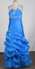 Discount Empire Strapless Floor-length Prom Dress LHJ42839