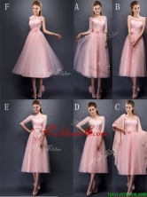 Most Popular Baby Pink Tulle Prom Dress in Tea Length BMT097-1FOR