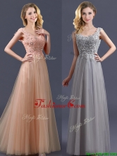 New Arrivals Empire Floor Length Prom Dress with Appliques BMT0135FOR
