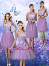 New Style Appliques Tulle Prom Dresses with Knee Length BMT063FOR