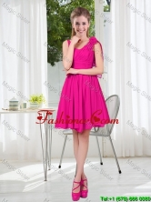 Pretty A Line One Shoulder Prom Dresses with Hand Made Flowers BMT010D-1FOR