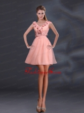 2015 Pretty Appliques and Ruffles A Line Prom Dresses BMT028AFOR 