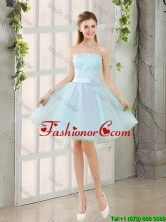 2016 Custom Made A Line Strapless Short Prom Dresses BMT014A-6FOR