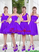 2016 Fall A Line Bowknot Prom Dresses in Purple BMT001-4FOR