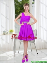 Custom Made A Line One Shoulder Prom Dress with Belt BMT001A-3FOR
