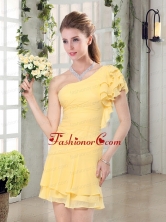 Flirting One Shoulder Cap Sleeve Prom Dresses Mini Length BMT007EFOR